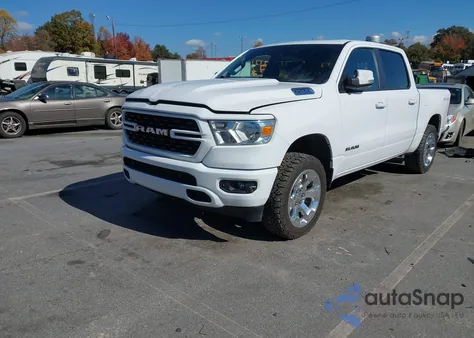 2022 Ram 1500 Big Horn 4X4 5'7 Box z USA, uszkodzony, nr VIN 1C6SRFFT8NN381567